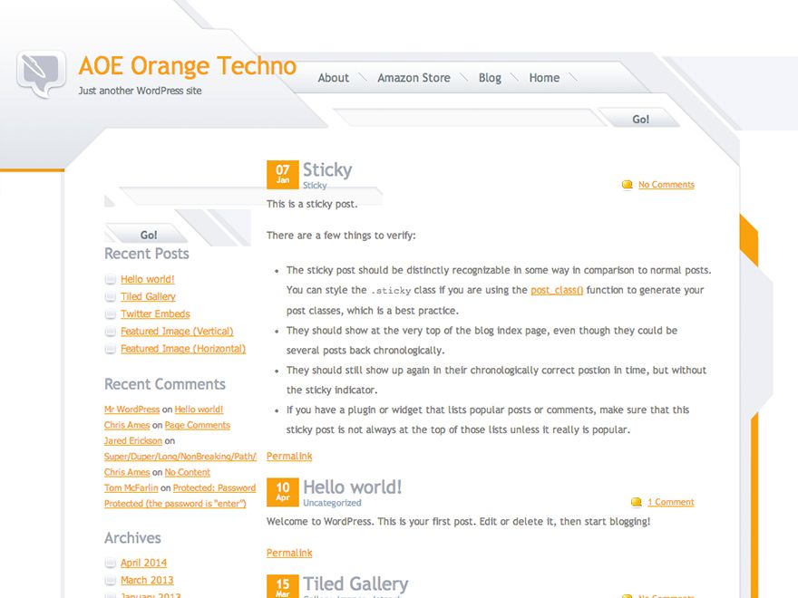 orange-techno free wordpress theme