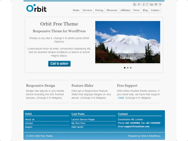 orbit free wordpress theme