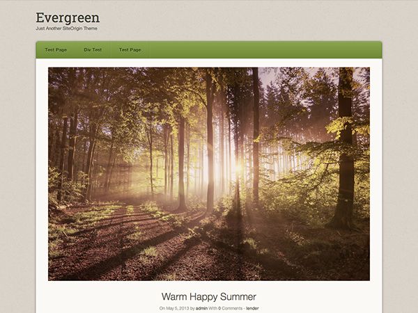 origami-evergreen free wordpress theme