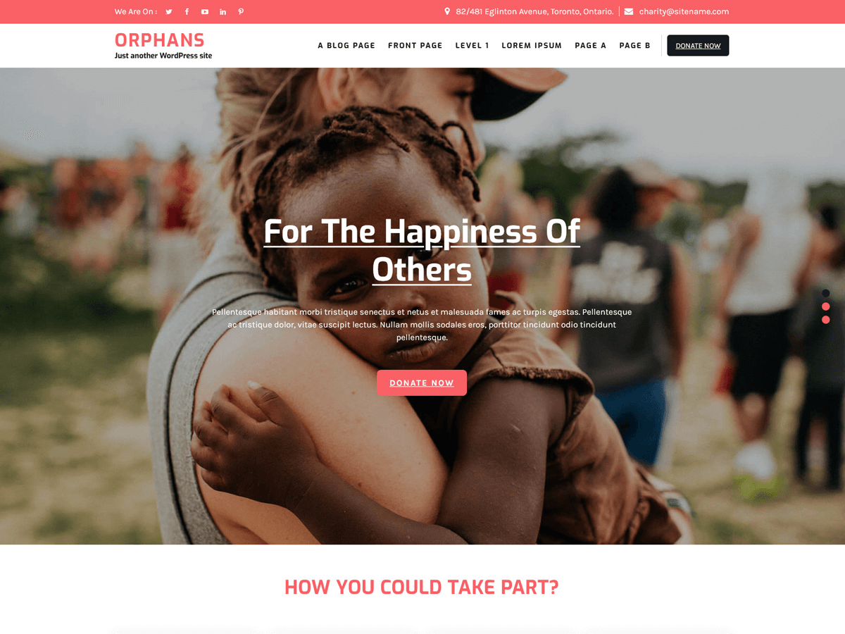 orphans-lite free wordpress theme
