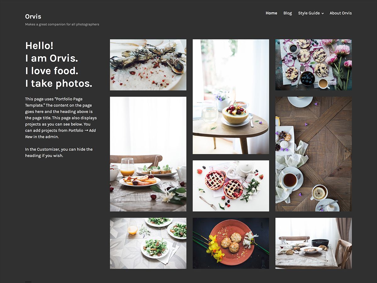 orvis free wordpress theme