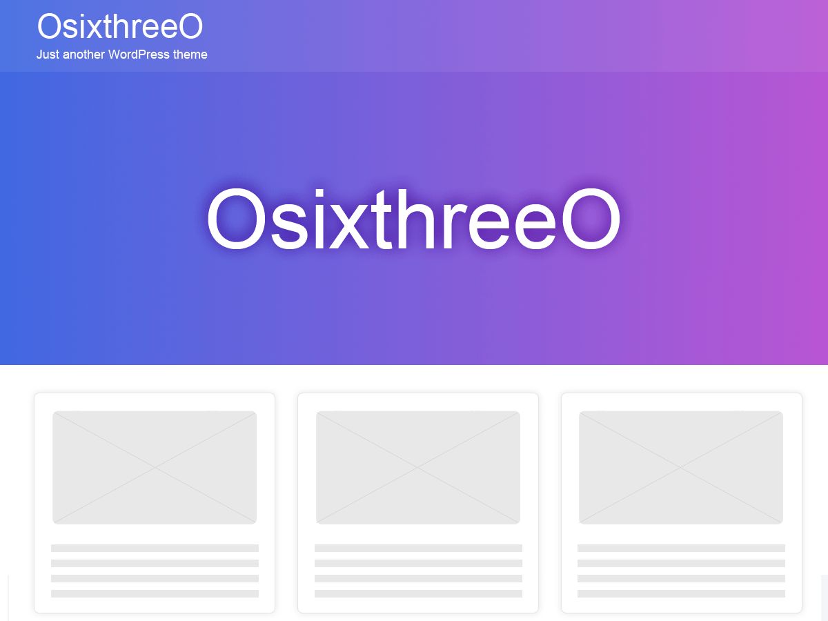 osixthreeo free wordpress theme