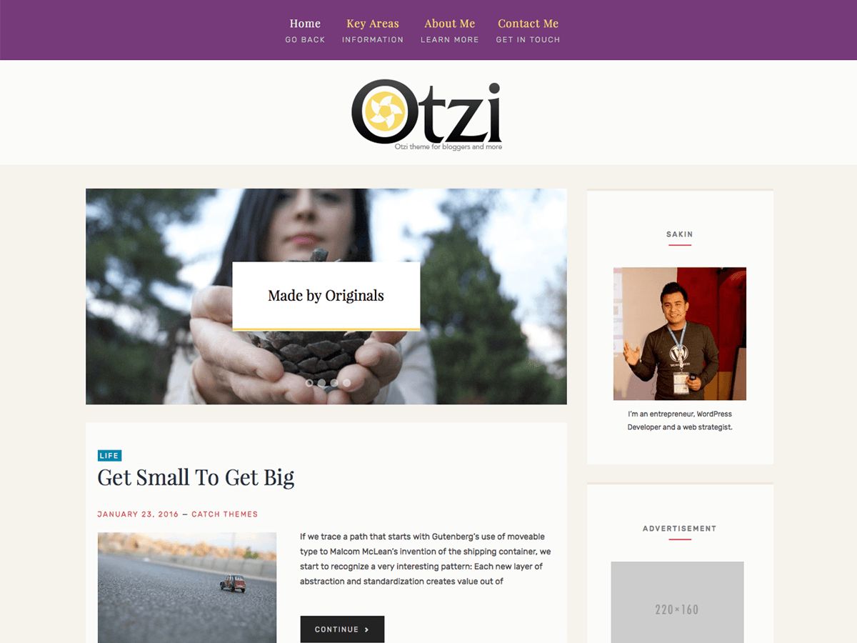 otzi-lite free wordpress theme