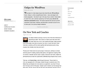 oulipo free wordpress theme