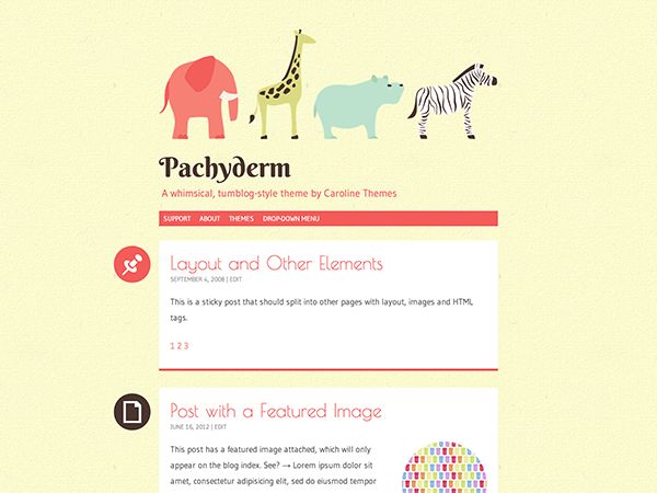 pachyderm free wordpress theme