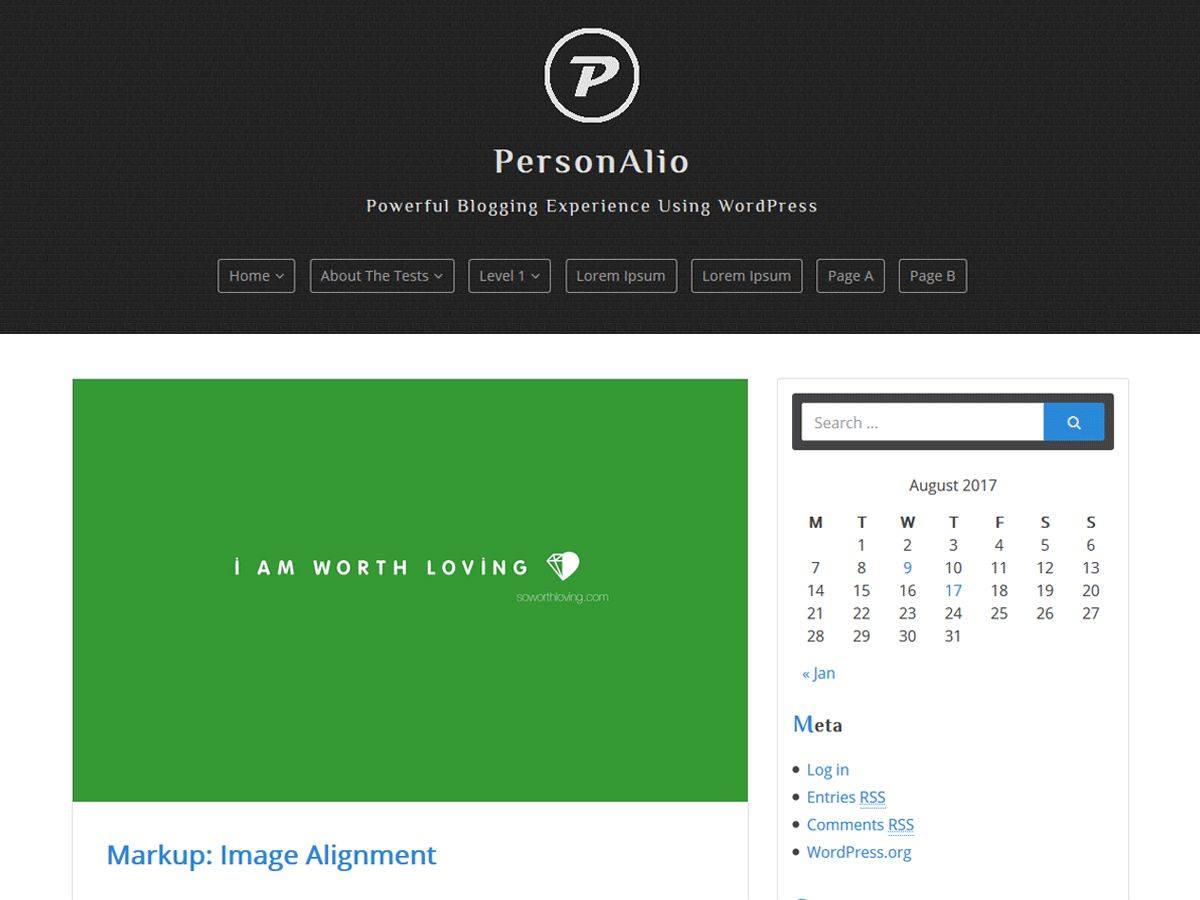 personalio free wordpress theme
