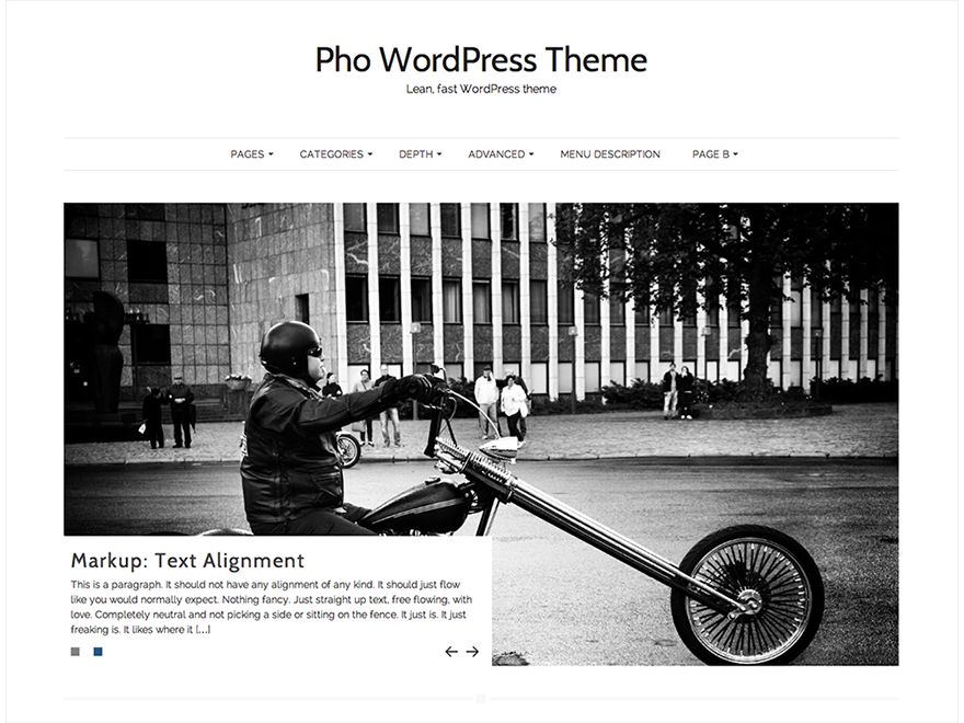 pho free wordpress theme