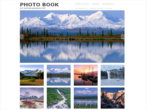 photo-book free wordpress theme