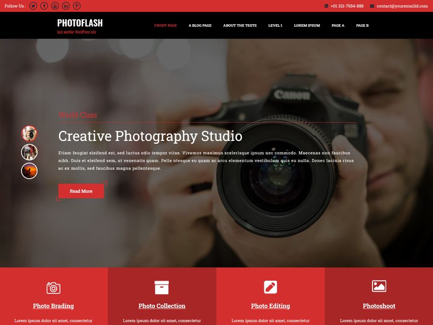 photoflash free wordpress theme
