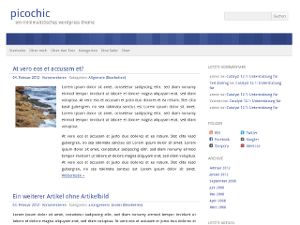 picochic free wordpress theme