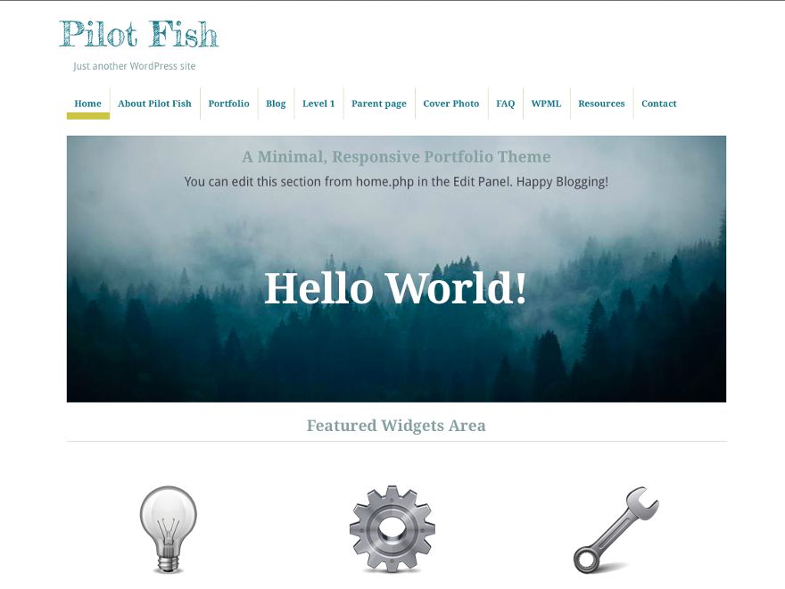 pilot-fish free wordpress theme
