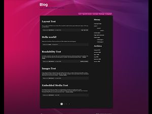 pink-and-purple free wordpress theme