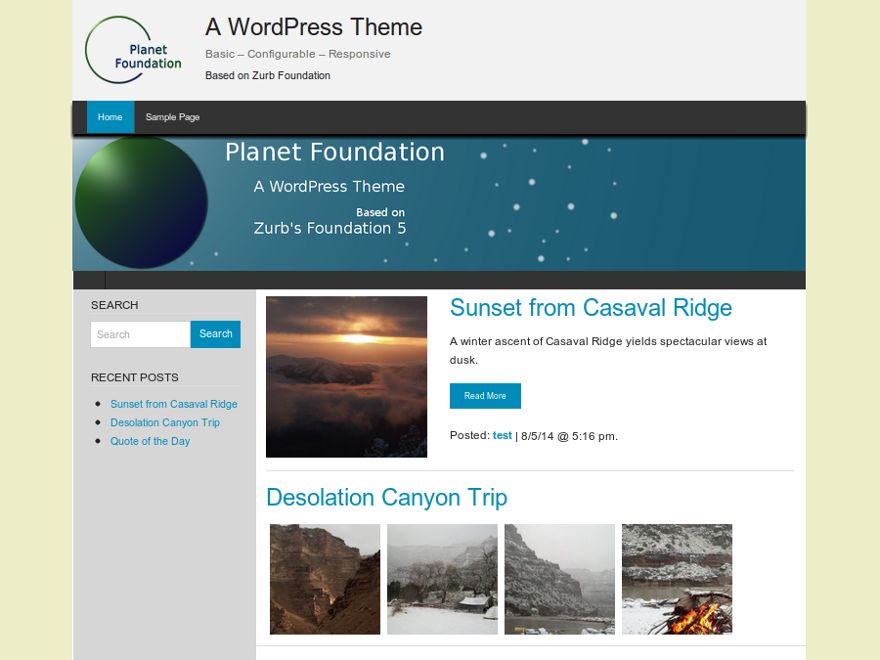 planet-foundation free wordpress theme