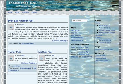 pool free wordpress theme