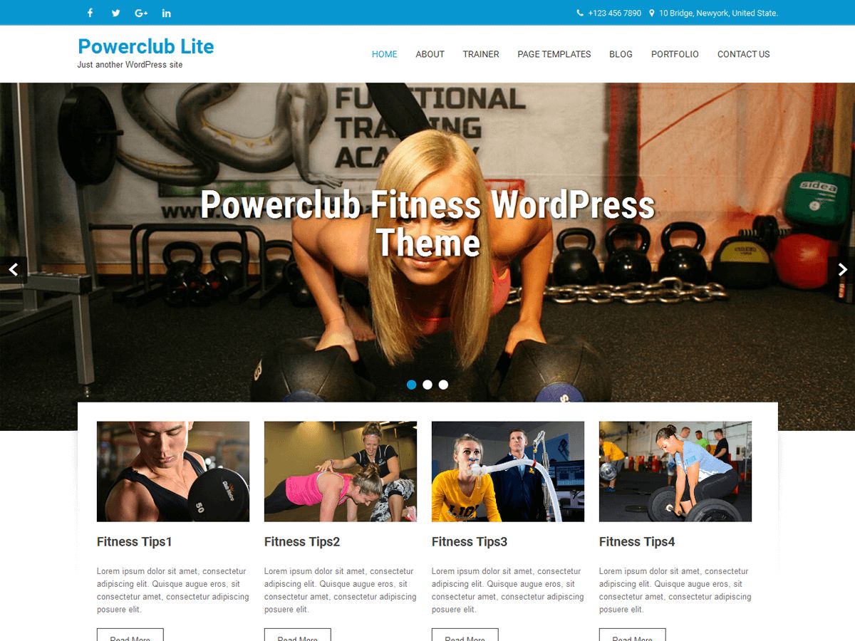 powerclub-lite free wordpress theme