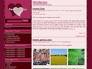 powerful-pink free wordpress theme
