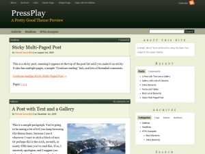 pressplay free wordpress theme