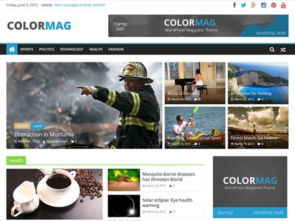 preview image for colormag wordpress theme