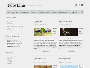 pure-line free wordpress theme