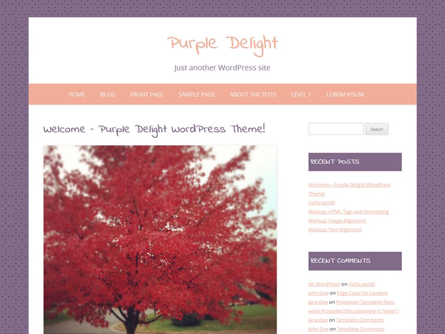 purple-delight free wordpress theme