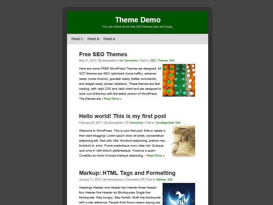 quickpic free wordpress theme