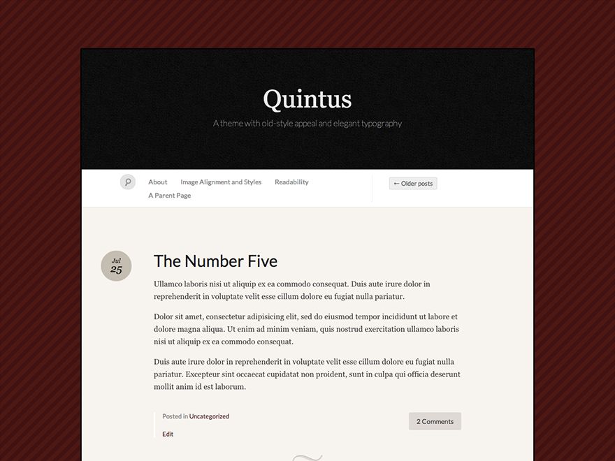 quintus free wordpress theme