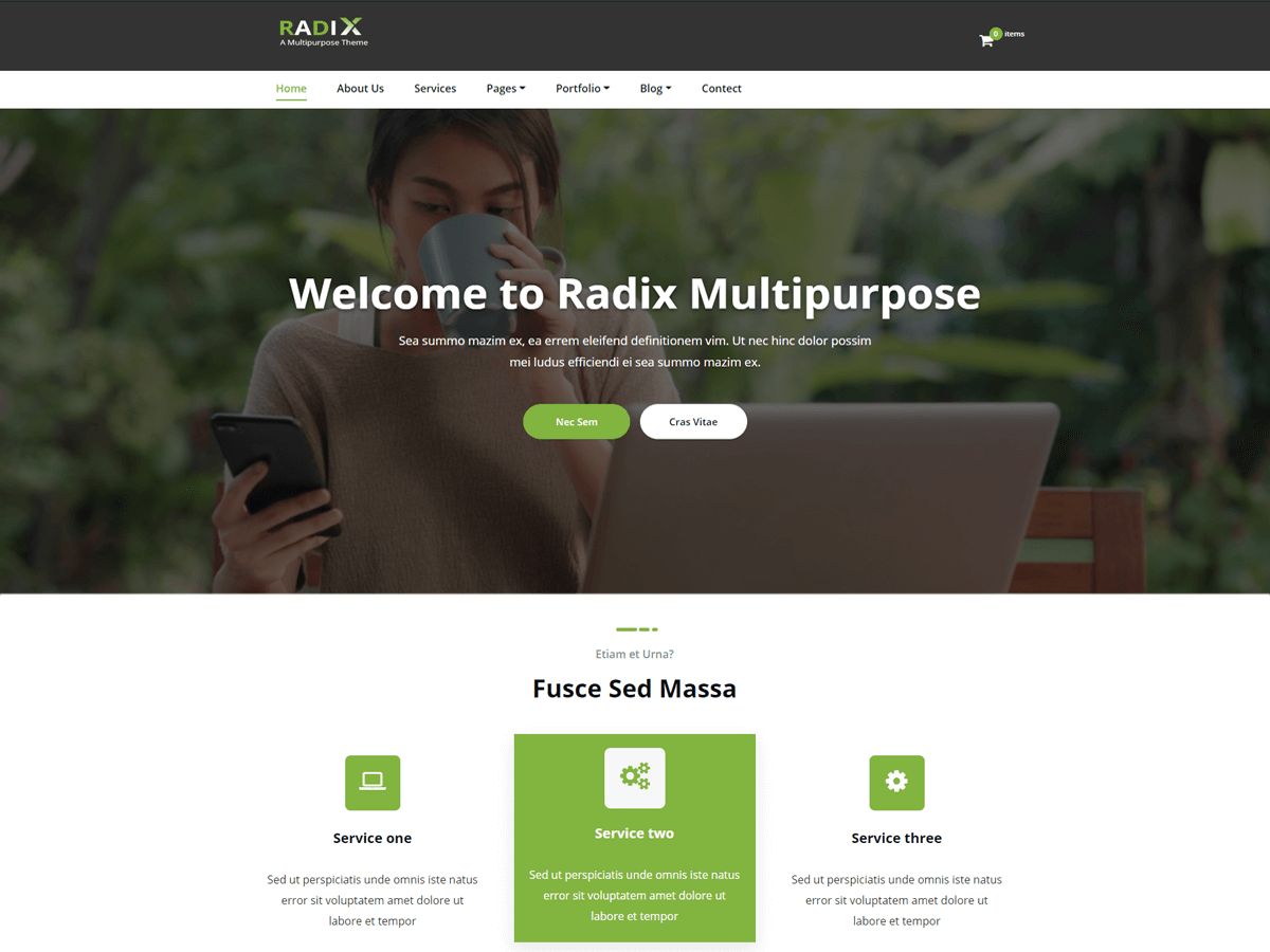 radix-multipurpose free wordpress theme