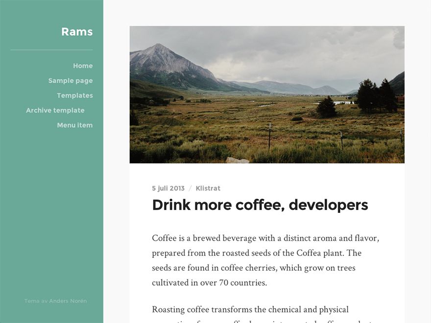 rams free wordpress theme