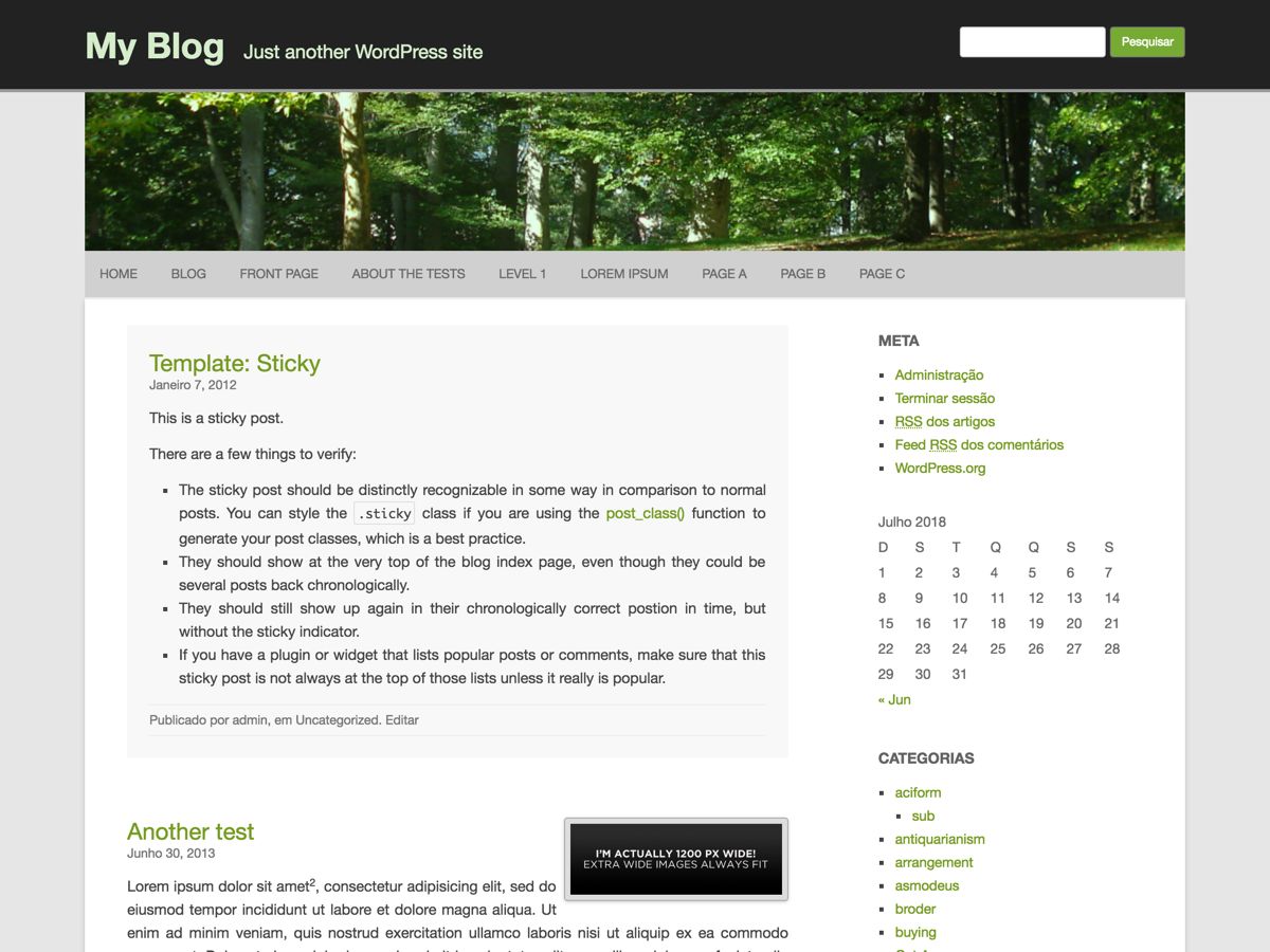 rcg-forest free wordpress theme