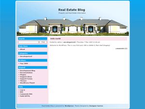 real-estate-blog free wordpress theme