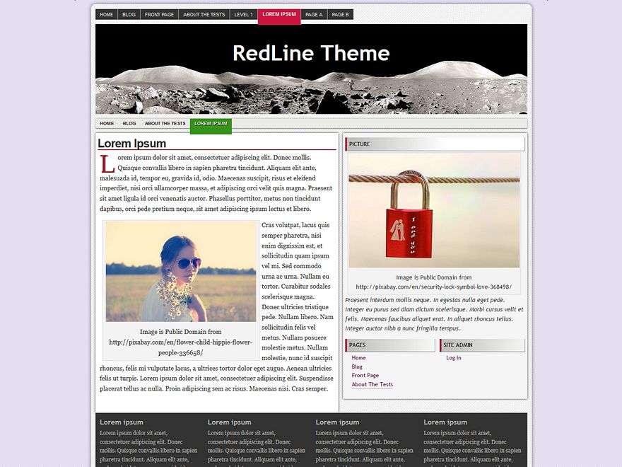 redline free wordpress theme