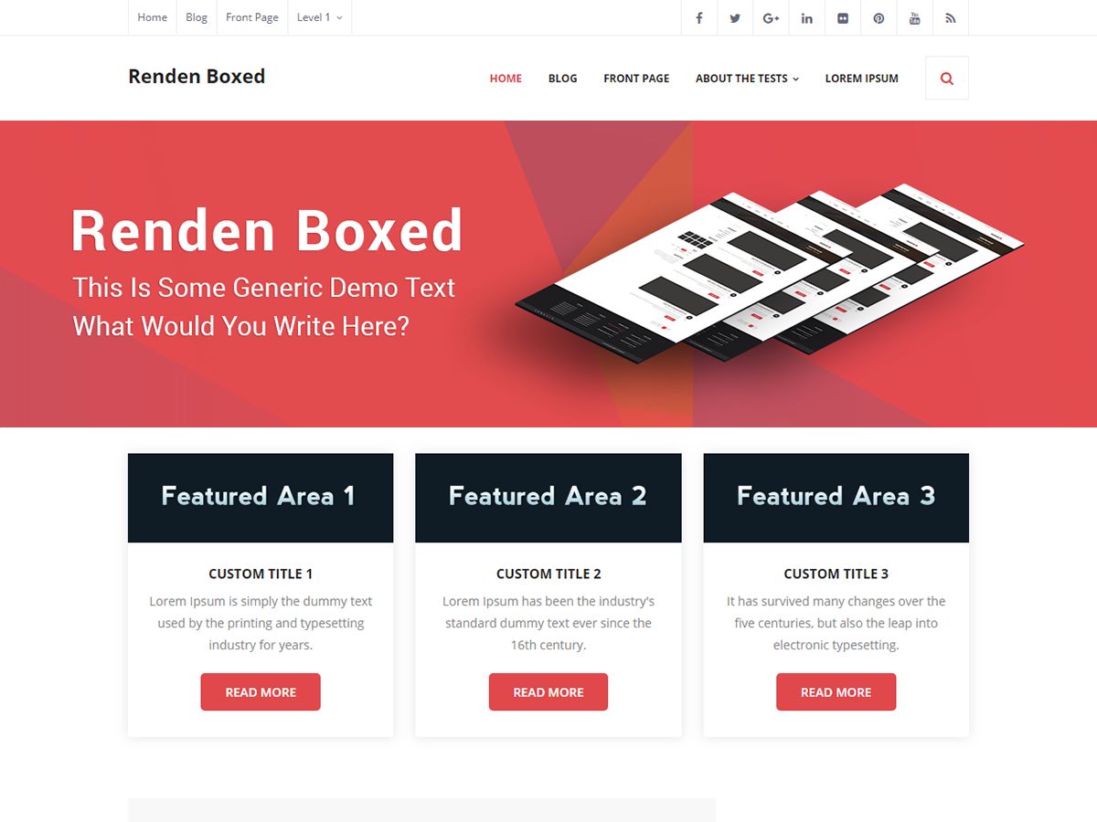renden-boxed free wordpress theme