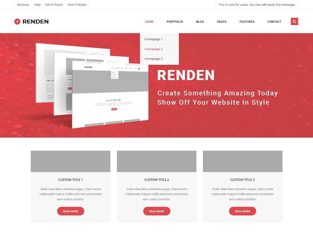 renden-grid free wordpress theme