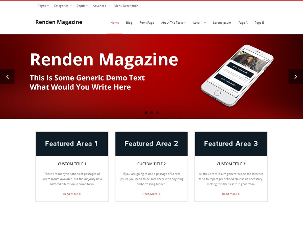 renden-magazine free wordpress theme