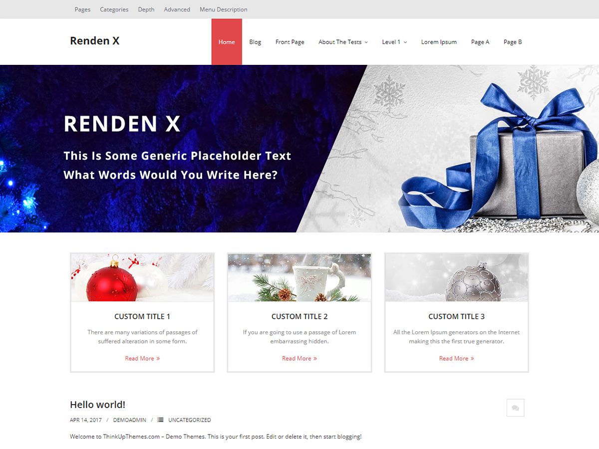 renden-x free wordpress theme