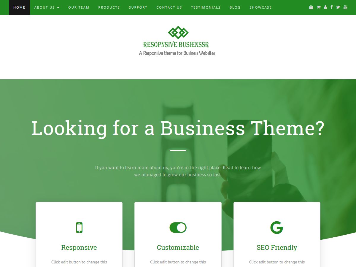 responsive-businessr free wordpress theme