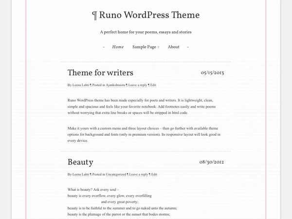 runo-lite free wordpress theme