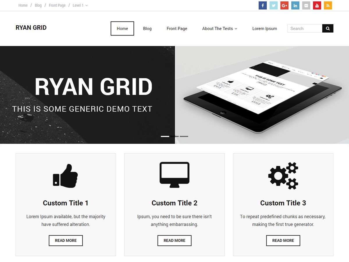 ryan-grid free wordpress theme