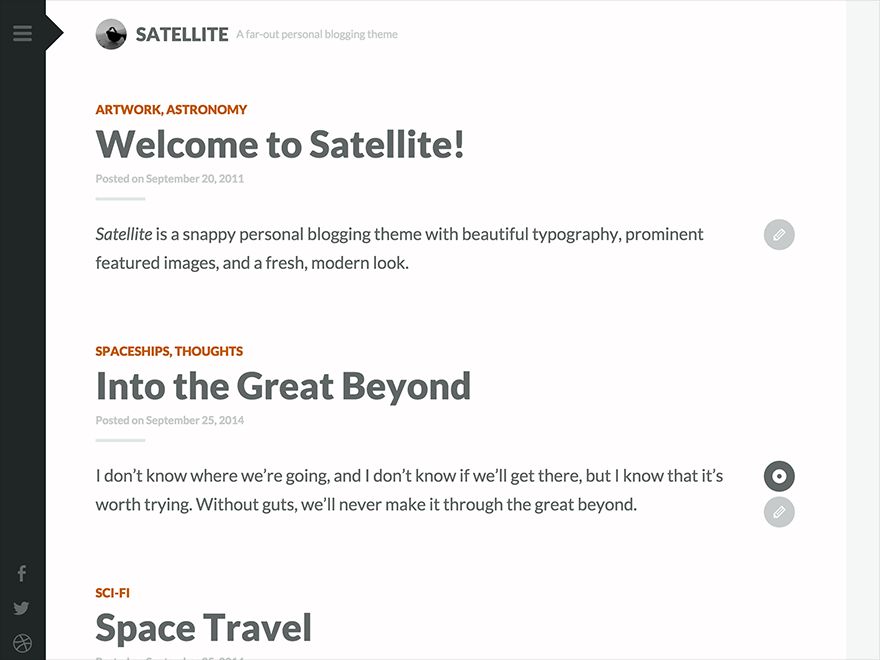 satellite free wordpress theme