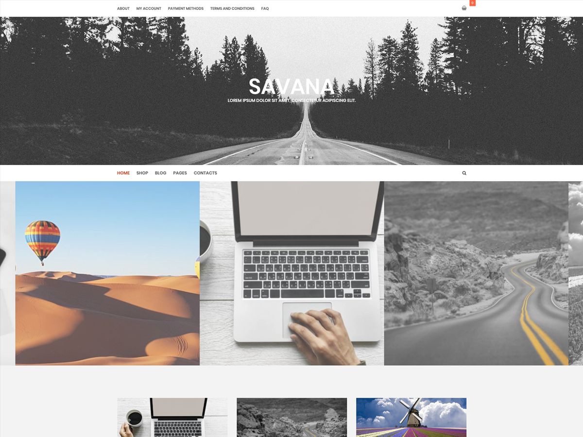 savana-lite free wordpress theme