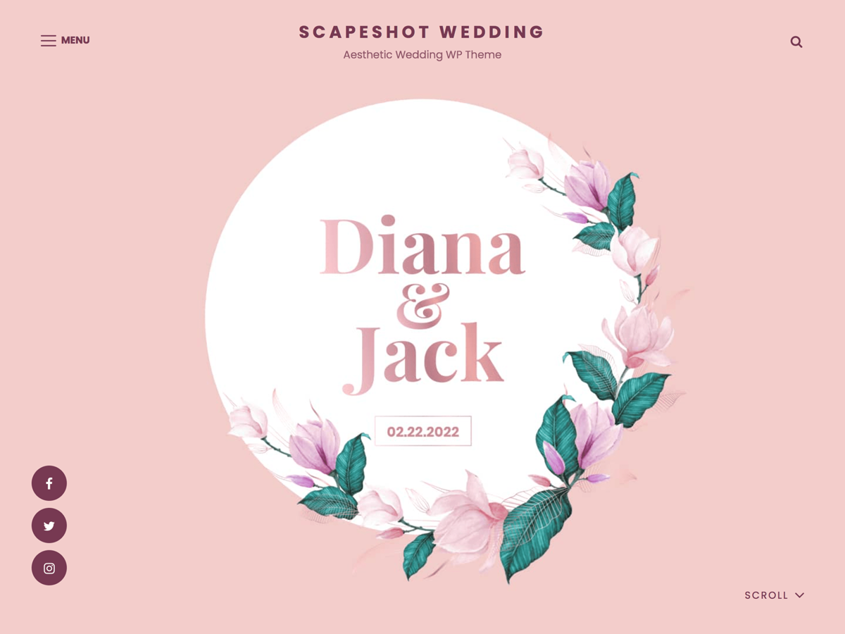 scapeshot-wedding free wordpress theme