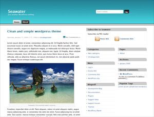 seawater free wordpress theme