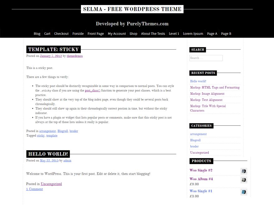 selma free wordpress theme
