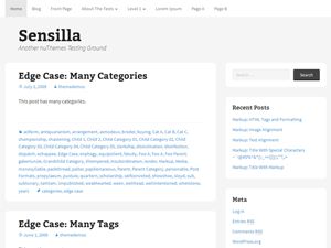 sensilla free wordpress theme