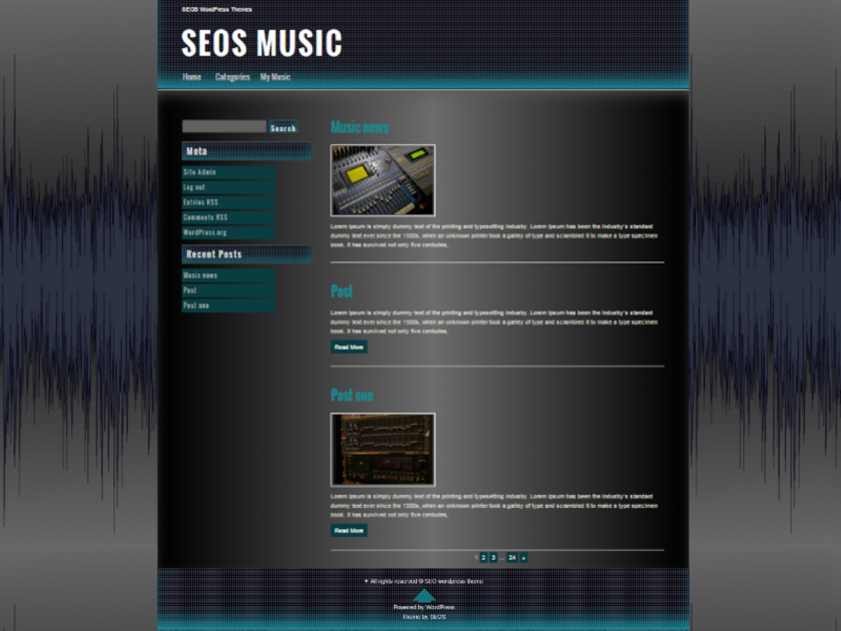 seos-music free wordpress theme