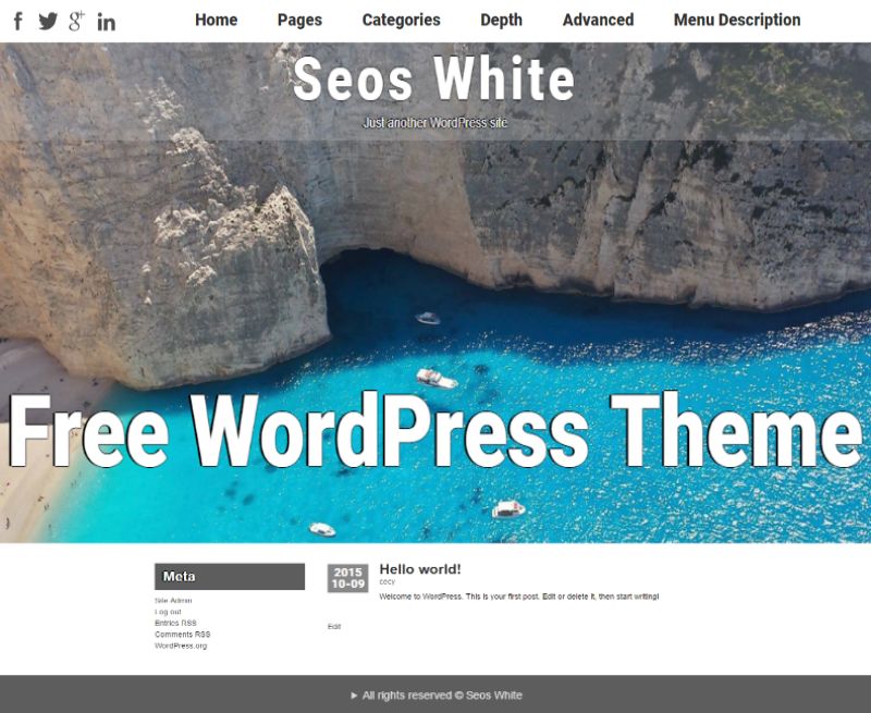 seos-white free wordpress theme