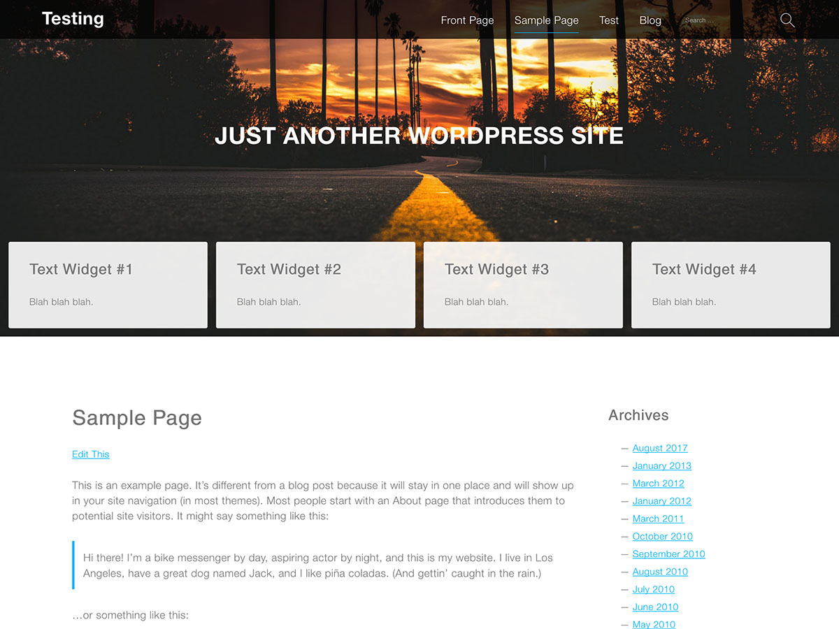 services free wordpress theme
