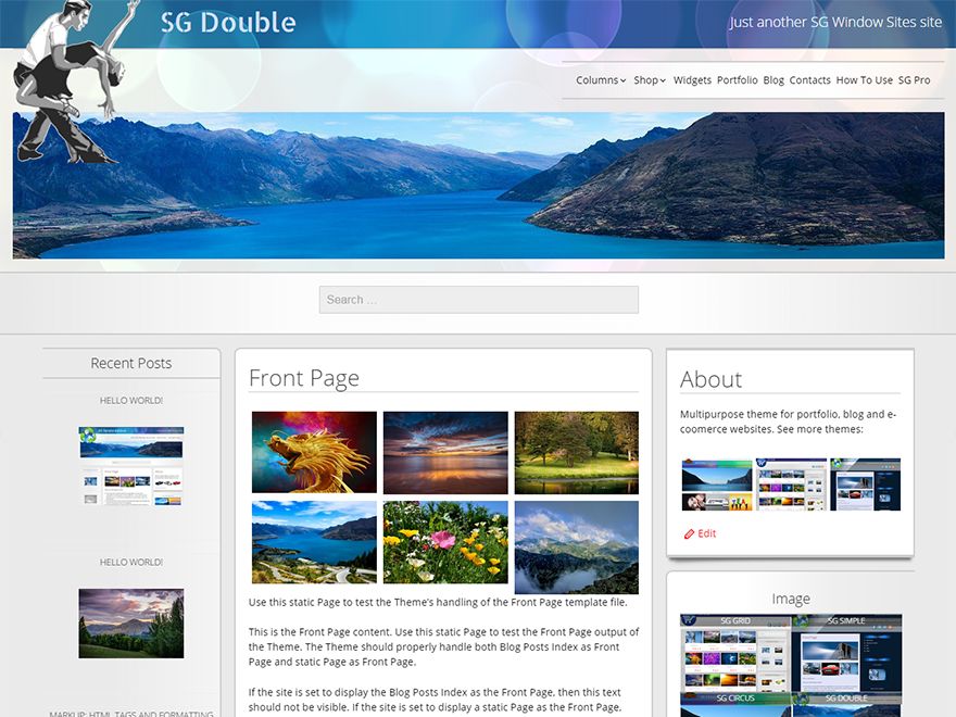 sg-double free wordpress theme