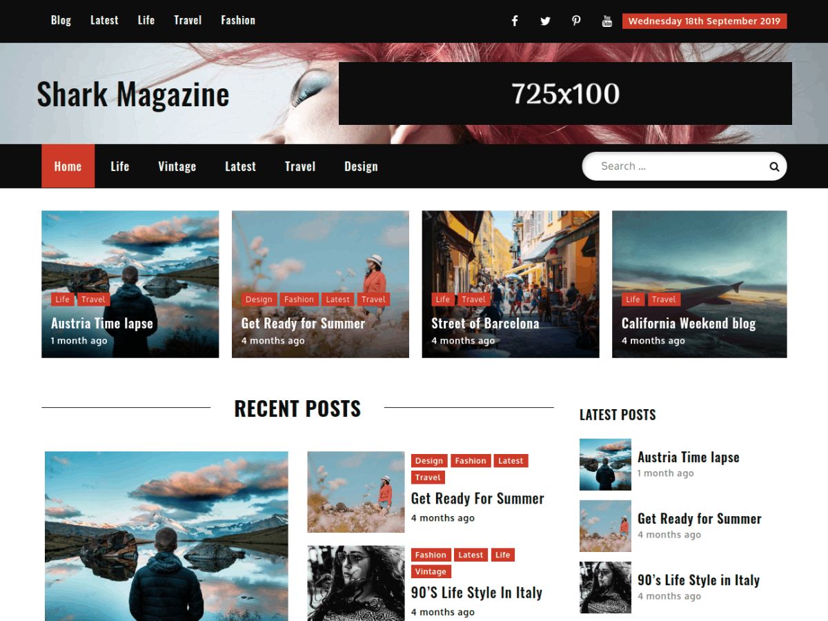 shark-magazine free wordpress theme