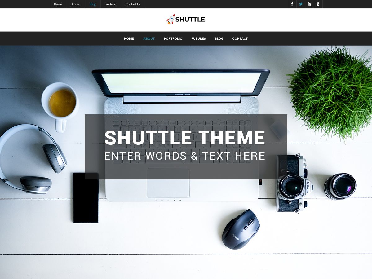 shuttle-dark free wordpress theme